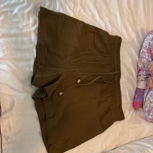 Magaschoni Brown Organic Cotton Shorts